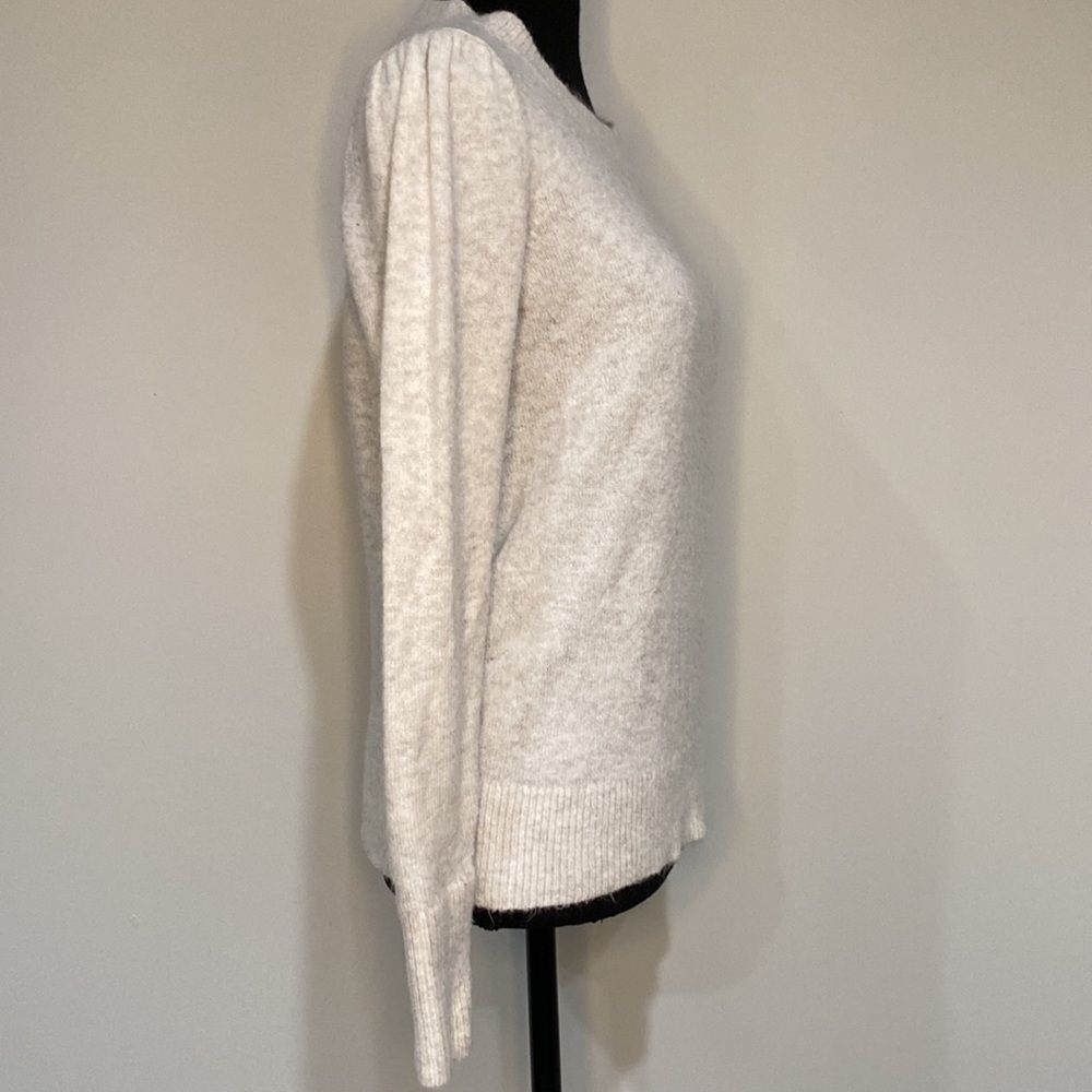 Soft and fuzzy Ann Taylor Loft Cream Sweater - Picture 2 of 5